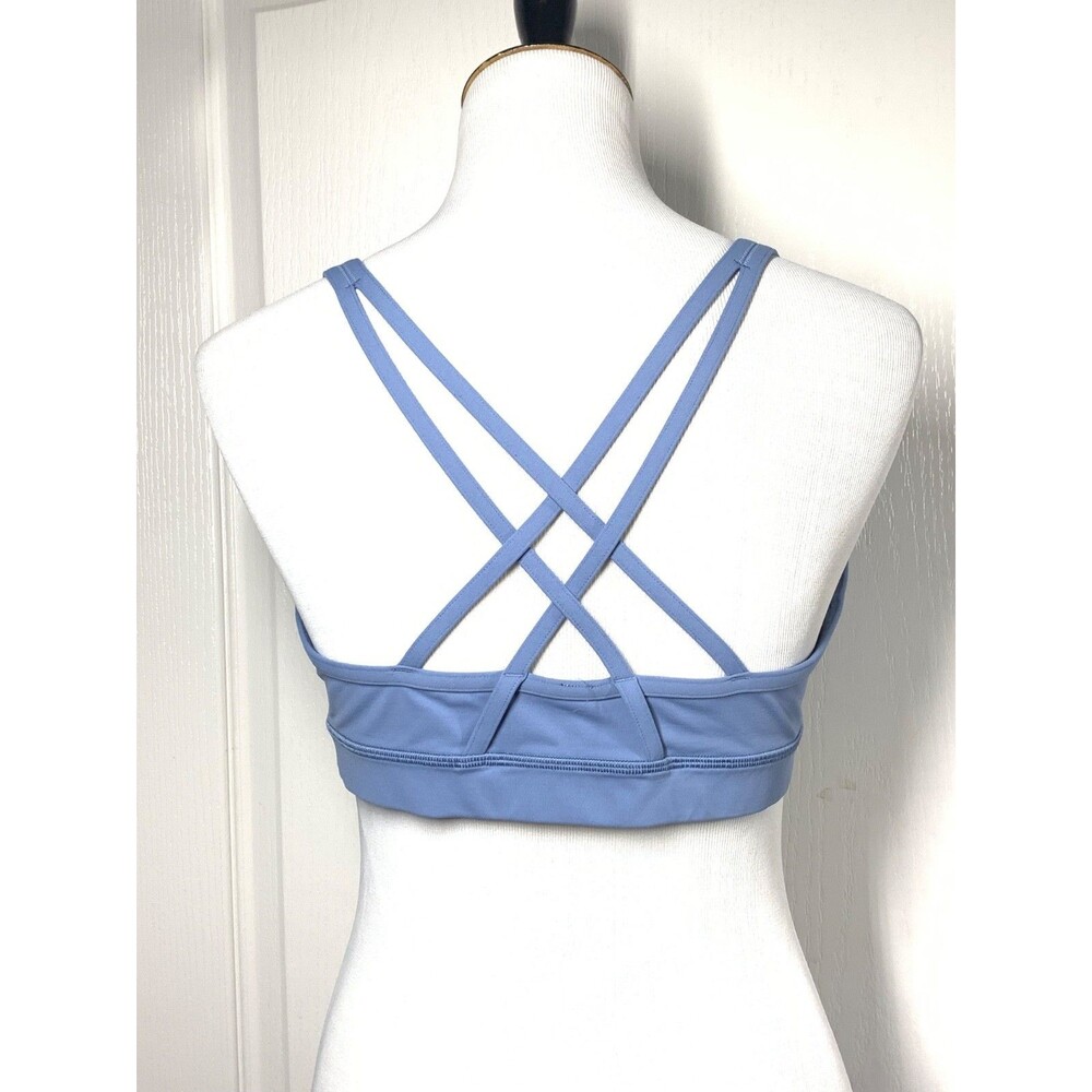 Lululemon Women's Crescent Energy Bra Size 12 Tempest Blue Special Edition - Picture 4 of 6